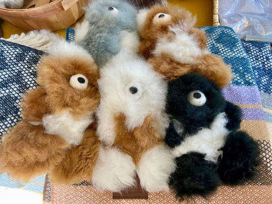 100% Alpaca Fiber Fluffy Bears