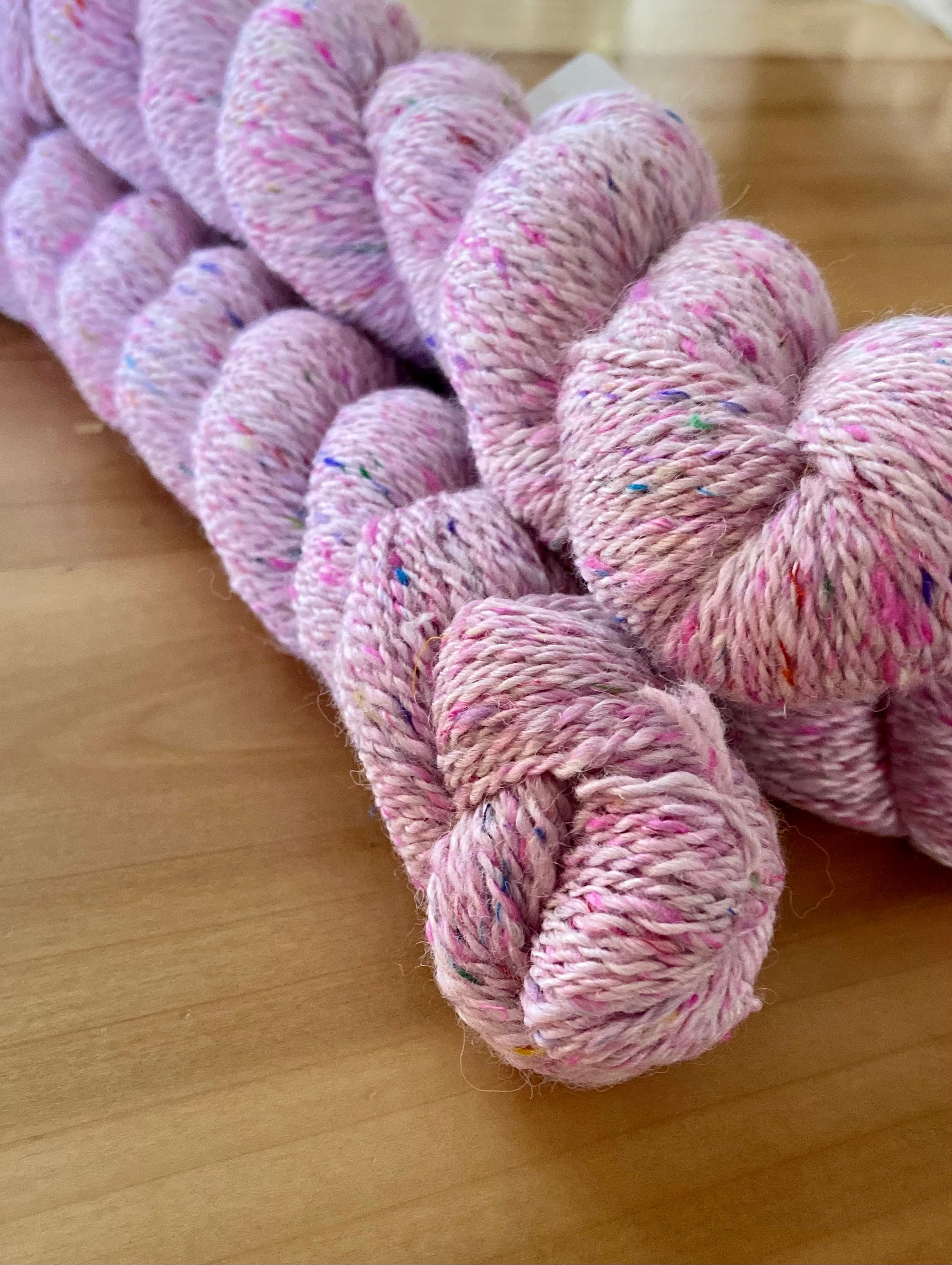 Pink Confetti Alpaca & Silk Yarn