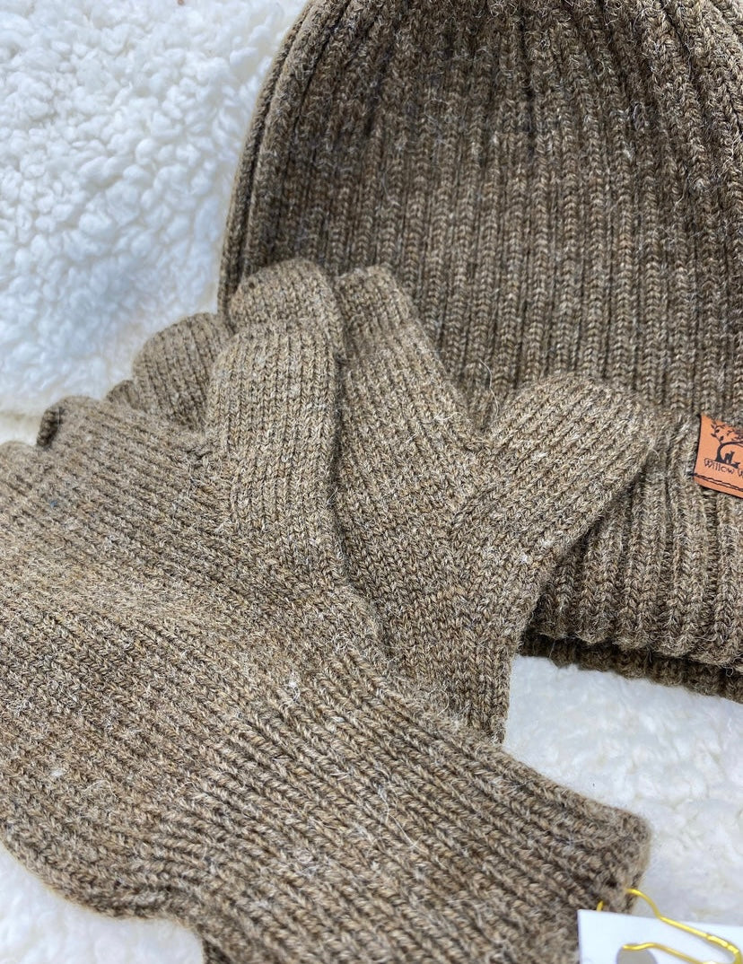 Fingerless Gloves - Alpaca Merino Knit