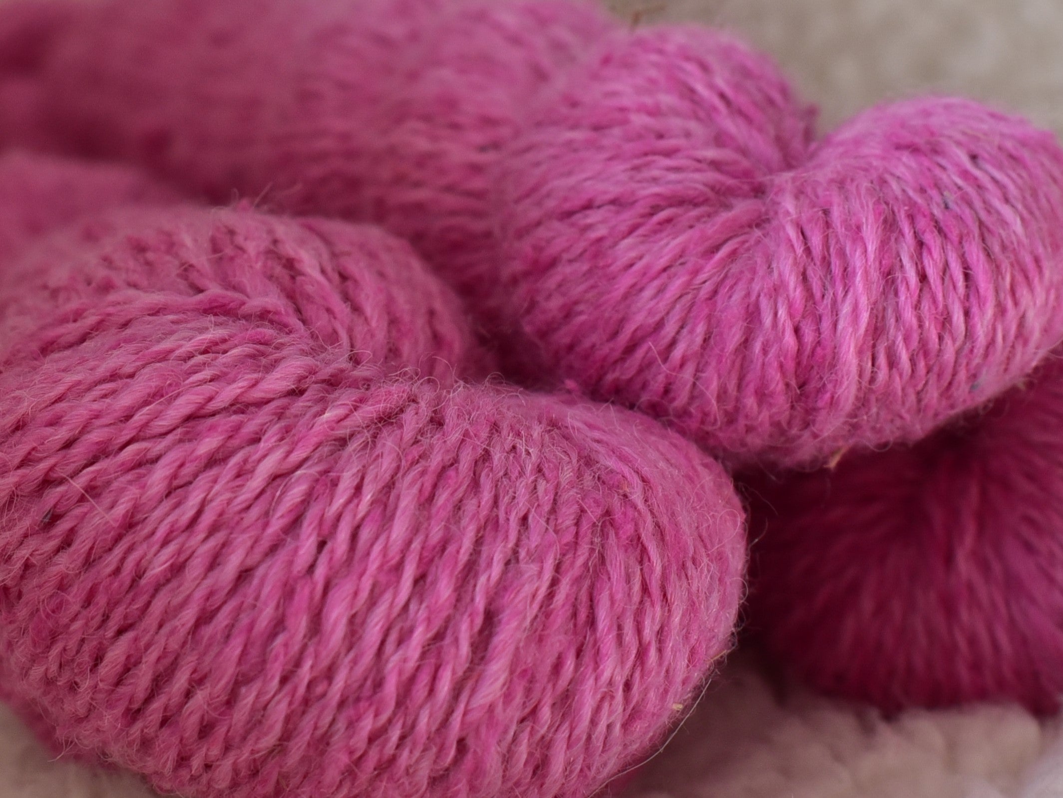 Pinkest Bubble Gum Alpaca & Silk Yarn