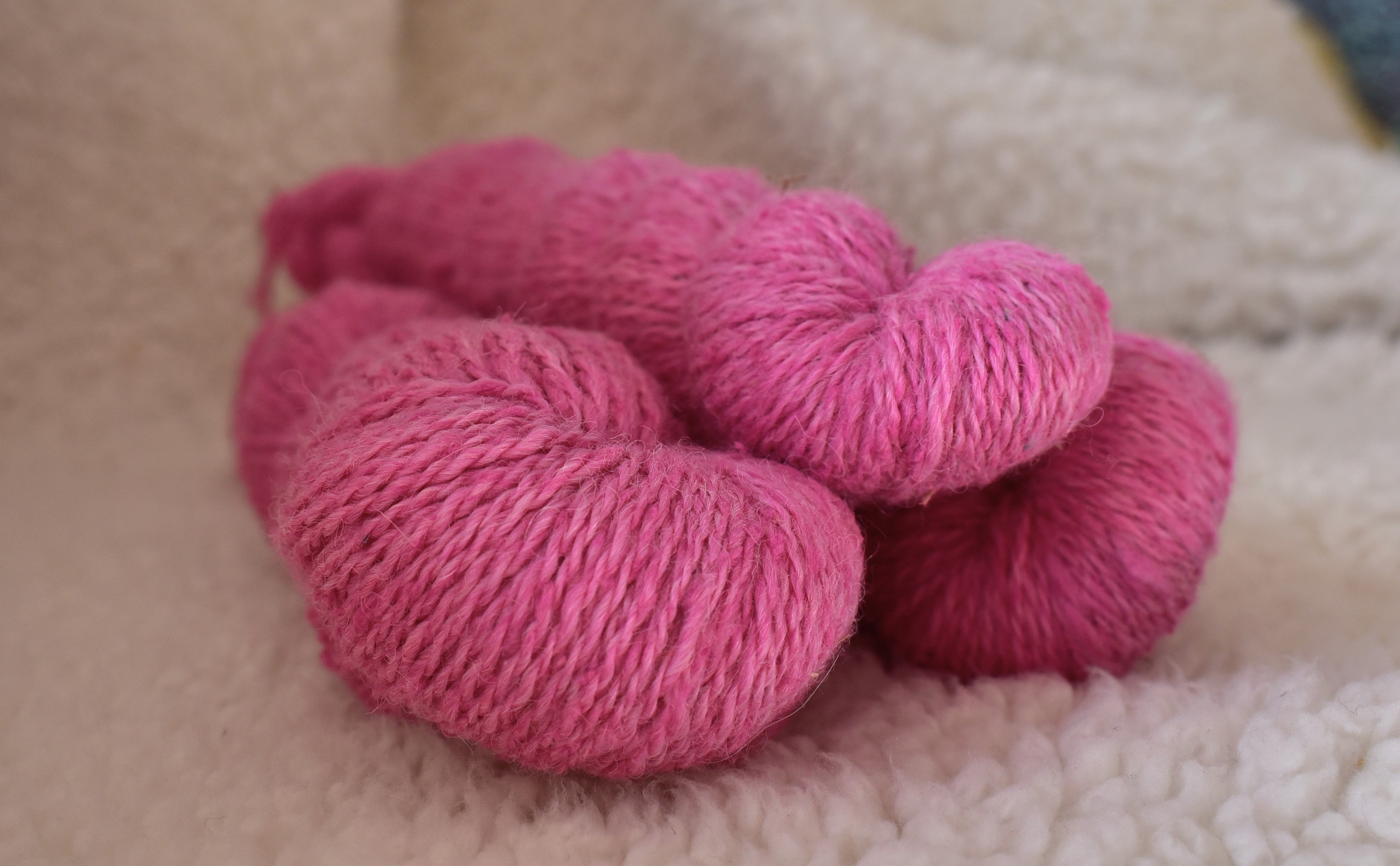 Pinkest Bubble Gum Alpaca & Silk Yarn