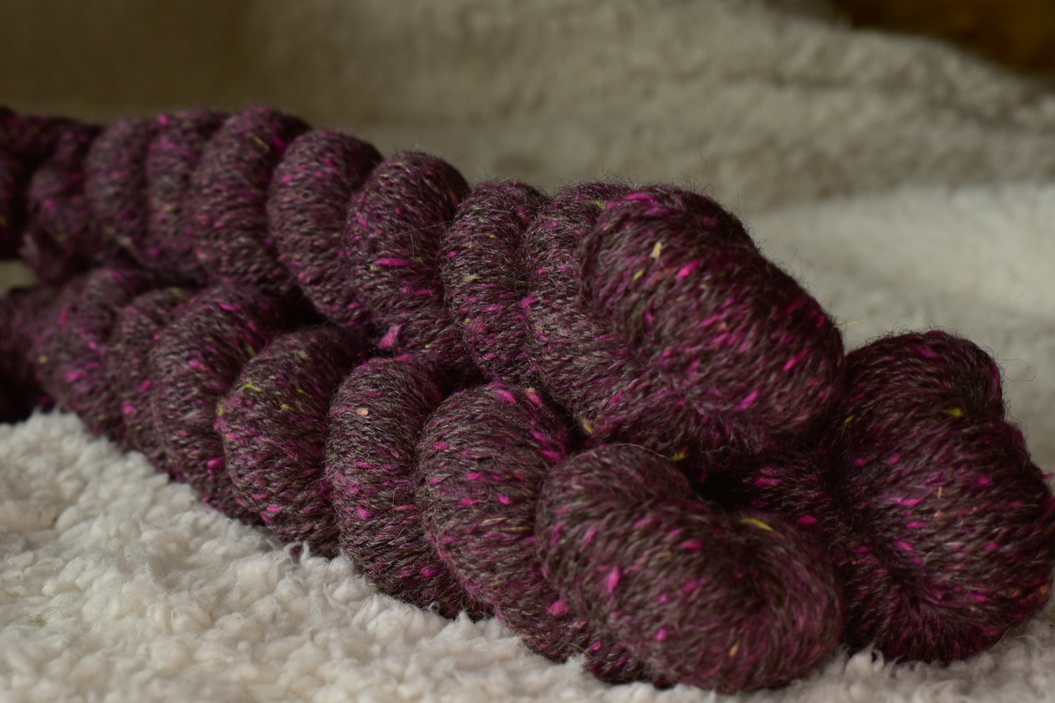 Pink and Key Lime Infusion Alpaca & Silk Yarn