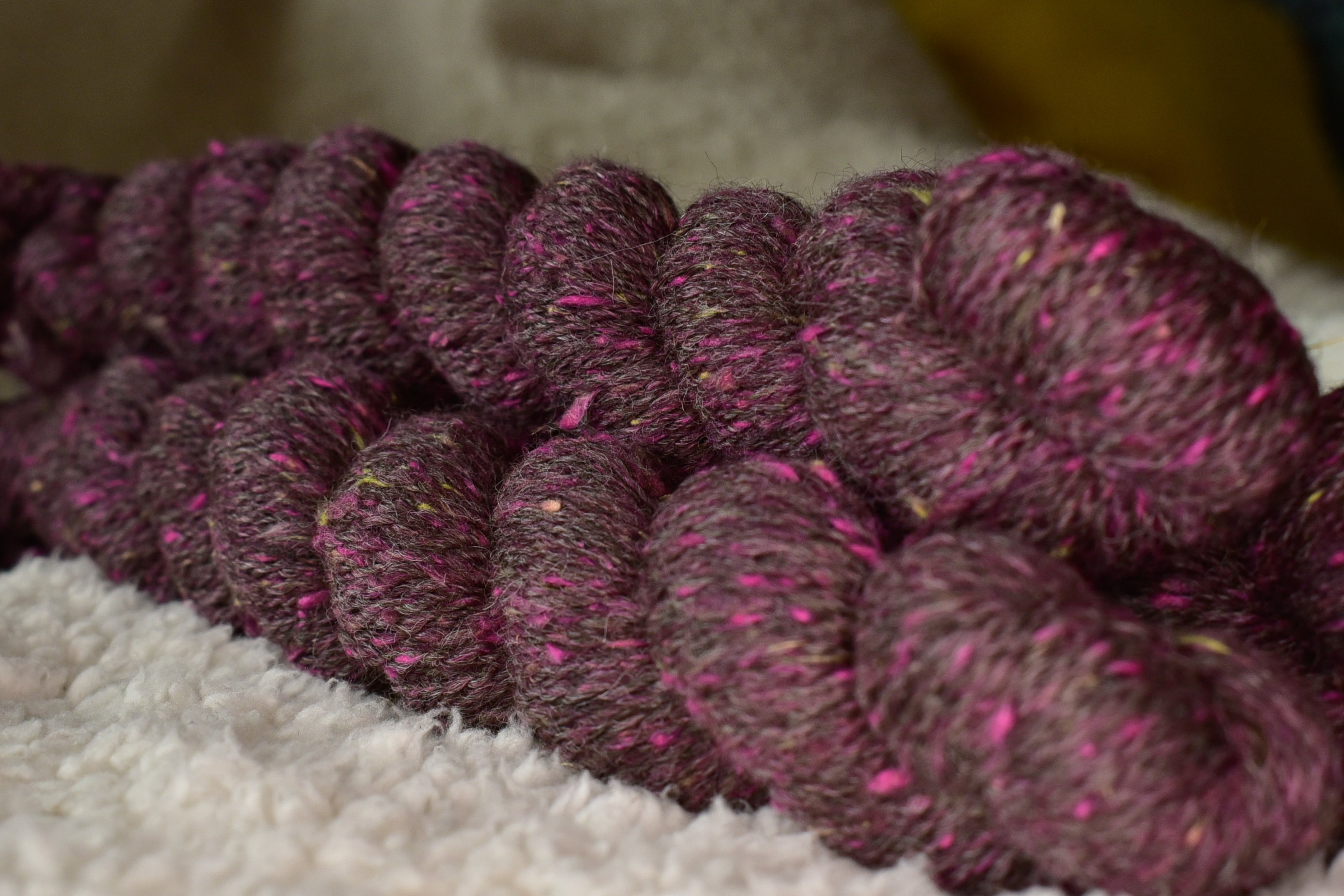Pink and Key Lime Infusion Alpaca & Silk Yarn