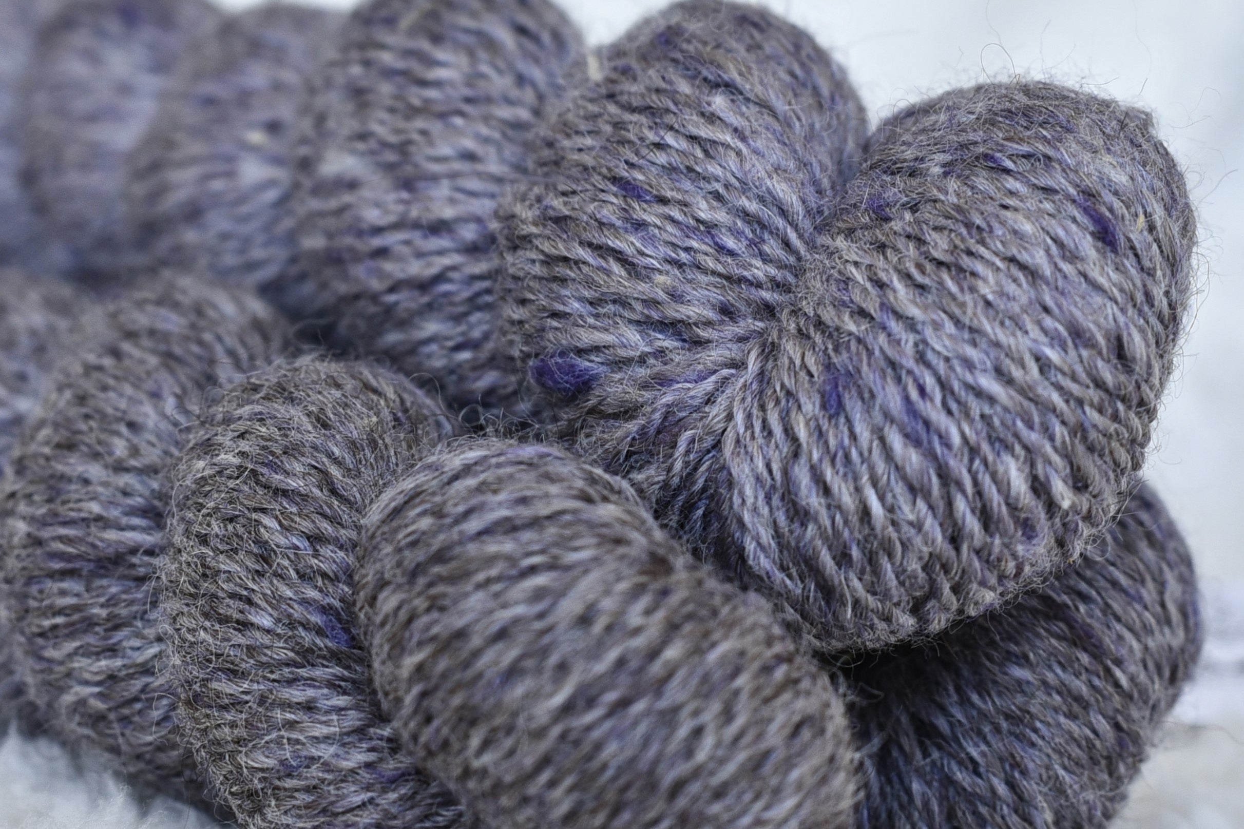 Purple Dusk Alpaca & Silk Yarn